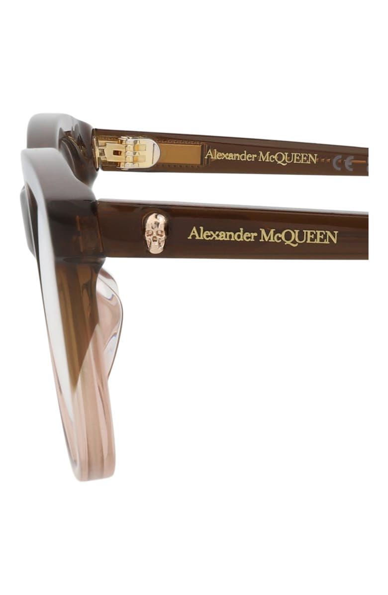 MCQ Optical Glasses, Alternate, color, Brown Brown Transparent