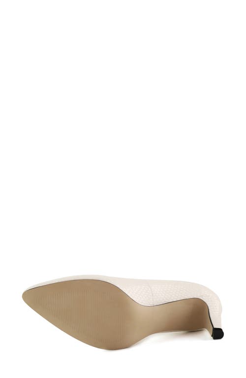 Marc Joseph New York Cortland St. Leather Pump In White
