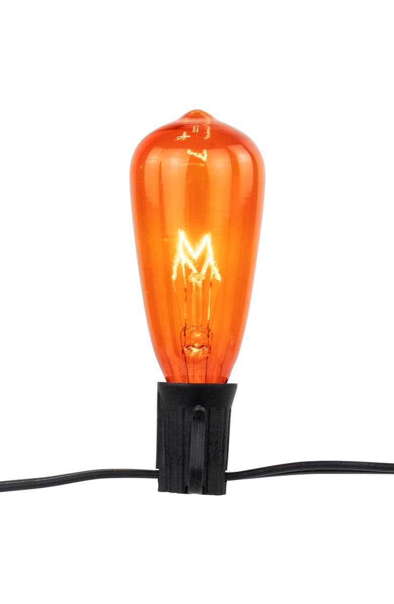 Northlight Edison E17 Halloween Light Set - Orange and Purple - 9' Black Wire - 10ct, Alternate, color, 
