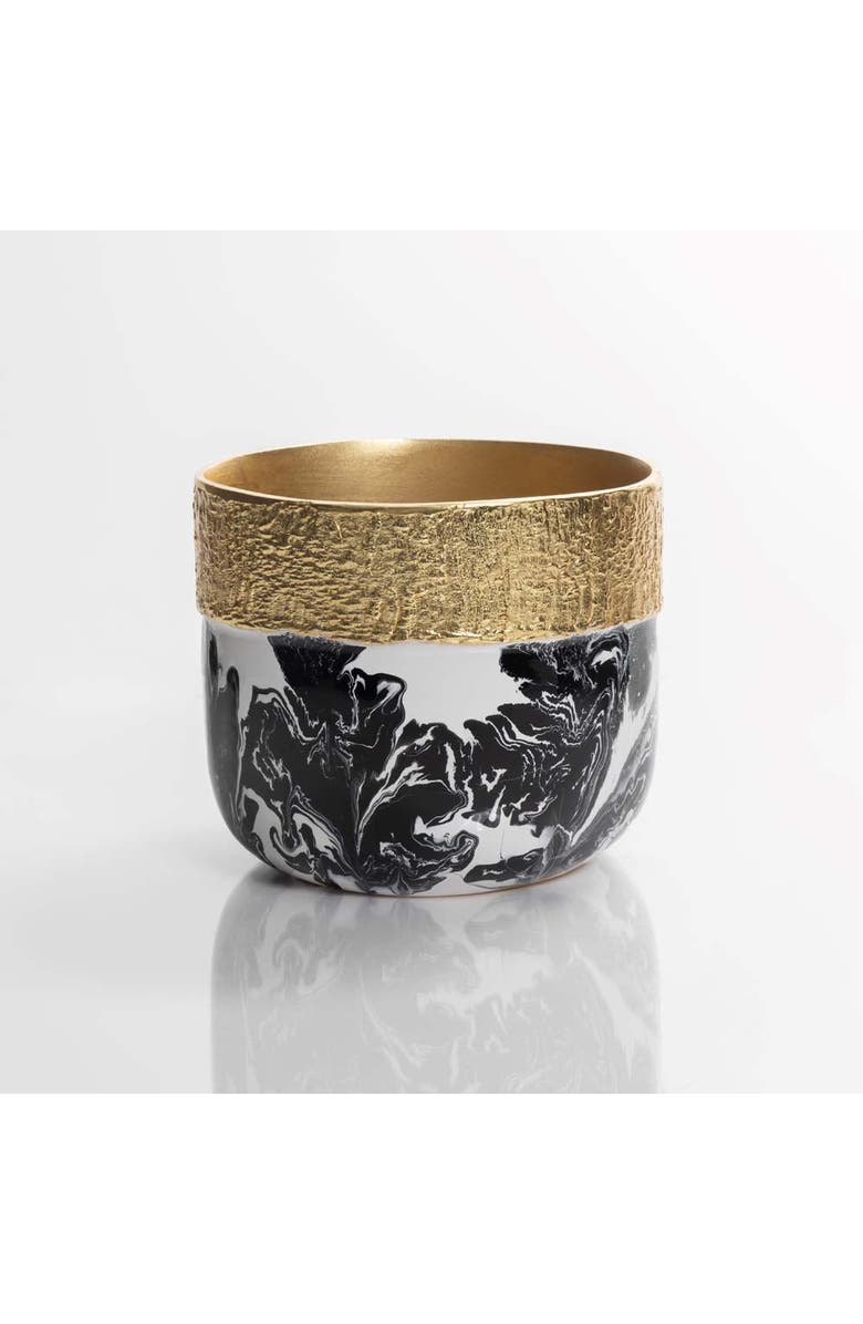 Lunares Bianco Nero Cache Pots, Alternate, color, White