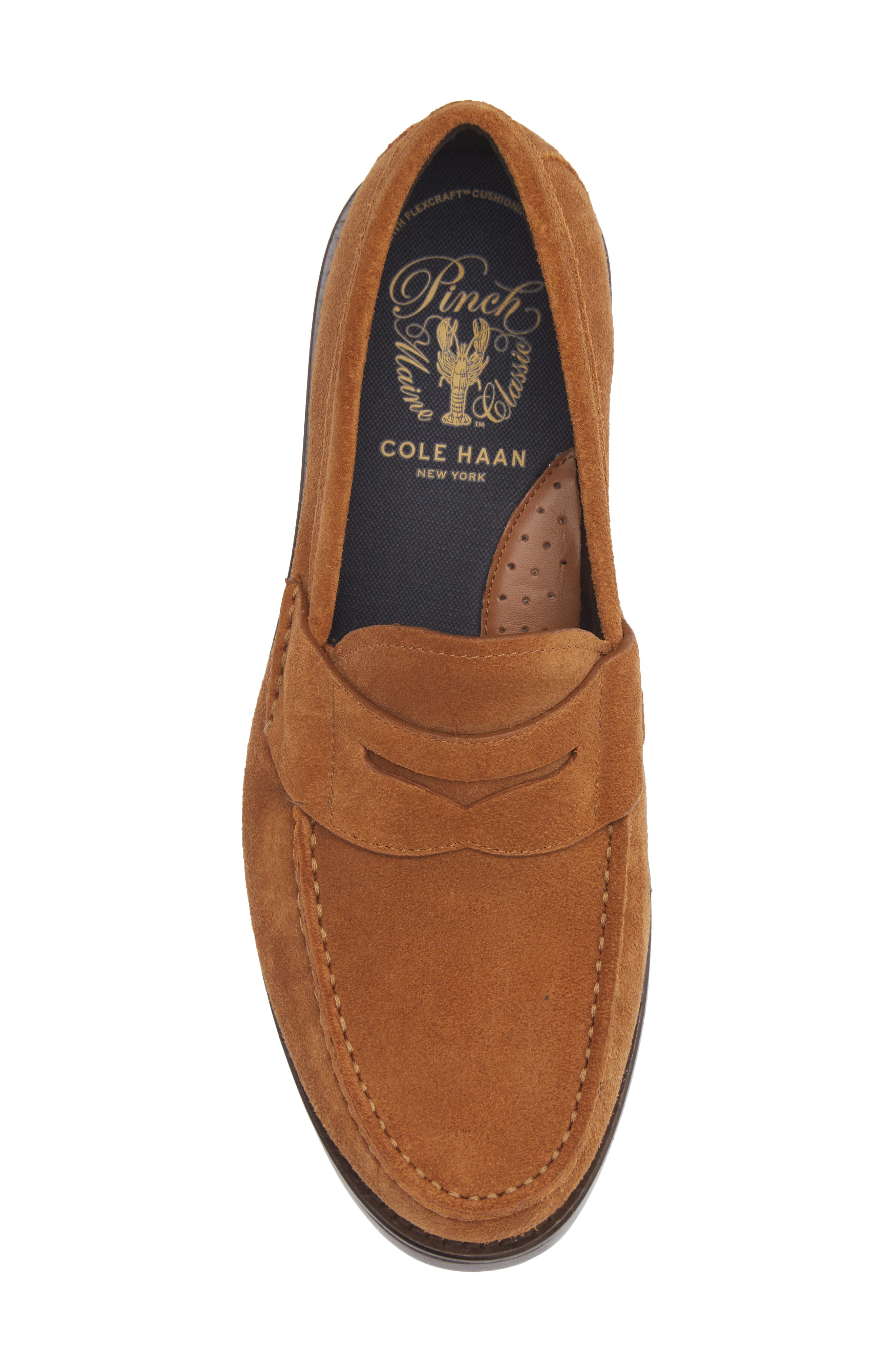 Pinch Penny FlexCraft Loafer, Alternate, color, TOBACCO SUEDE / DARK BROWN