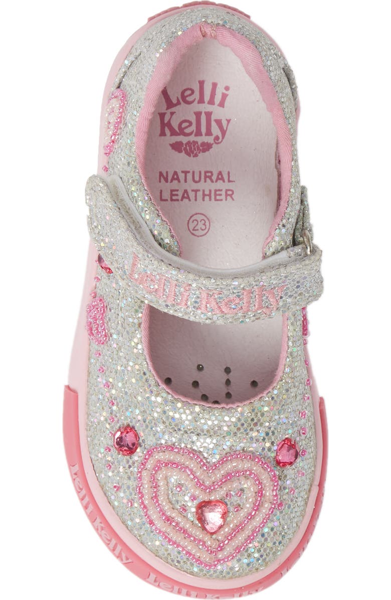 Lelli Kelly Beaded Glitter Mary Jane Sneaker, Alternate, color,