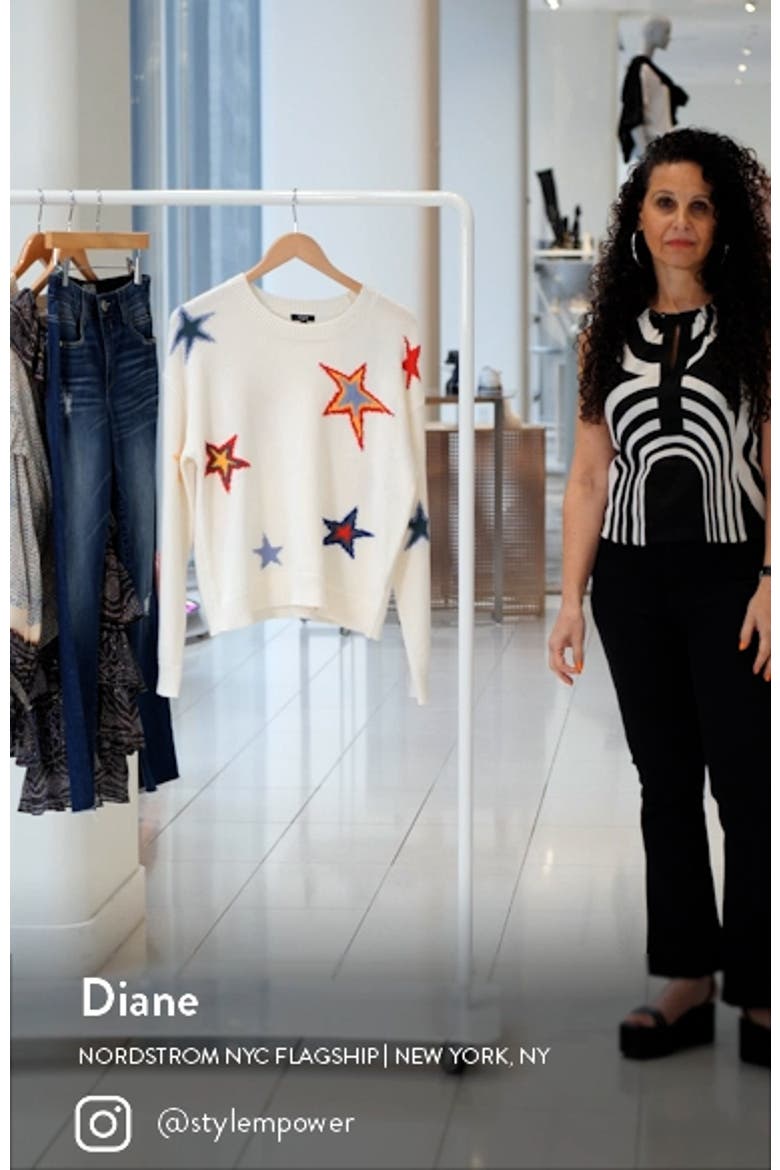 Perci Star Cotton & Cashmere Intarsia Sweater video