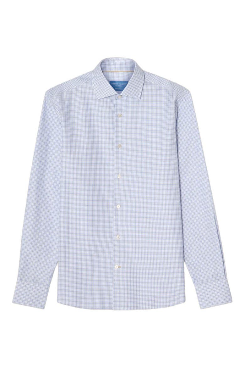Reynolds Mini Tattersall Shirt in Contemporary Fit, Alternate, color, Blue