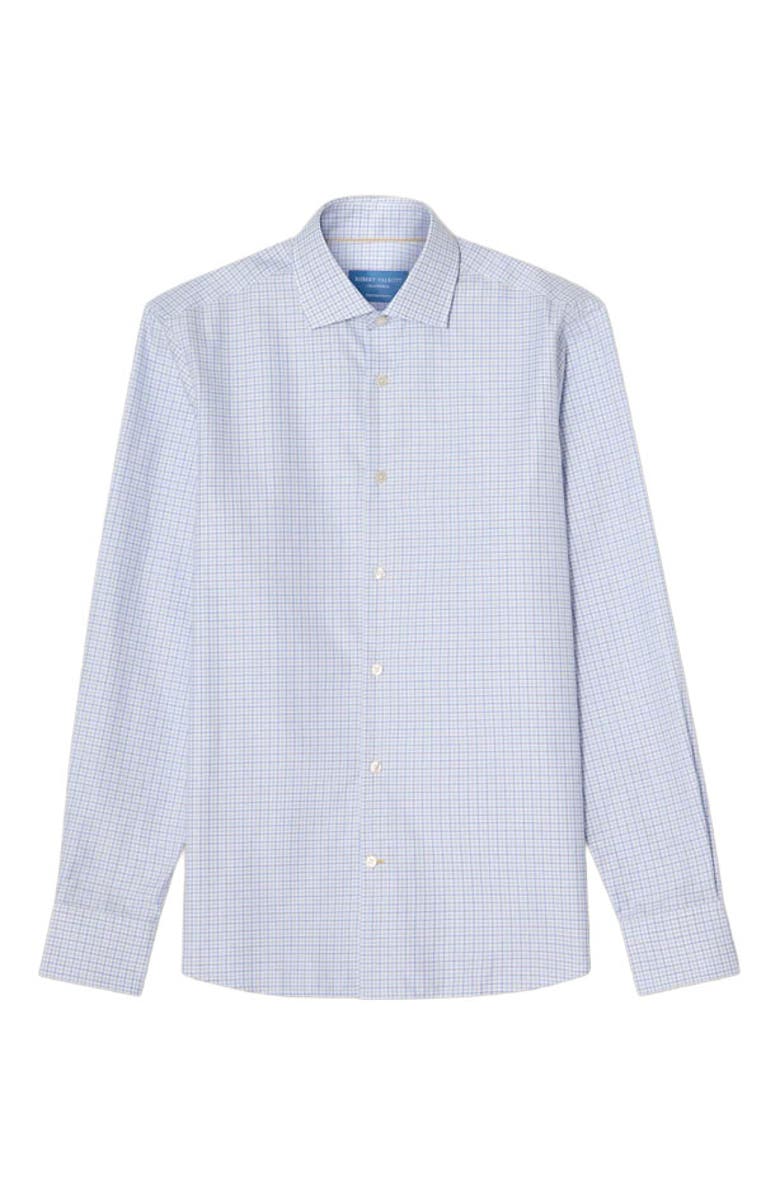 Robert Talbott Reynolds Mini Tattersall Shirt in Contemporary Fit, Alternate, color, Blue