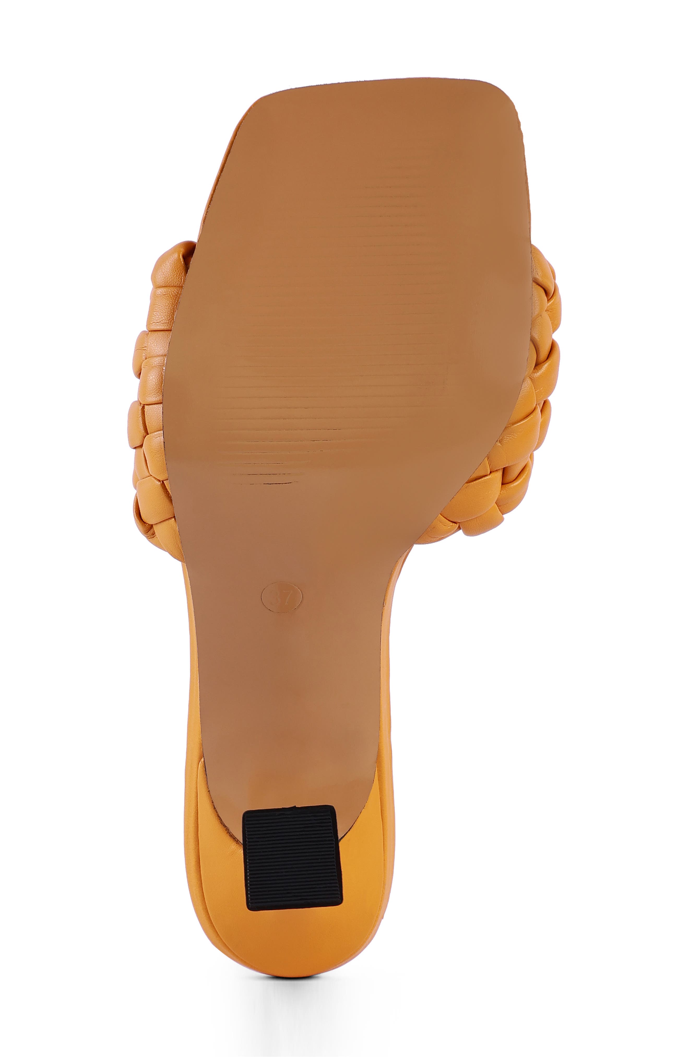 LONDON RAG Celie Woven Heeled Sandal, Alternate, color, Yellow