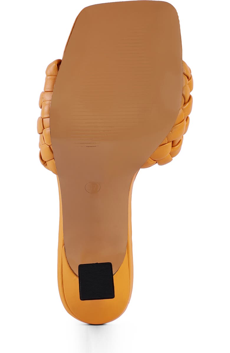 LONDON RAG Celie Woven Heeled Sandal, Alternate, color, Yellow