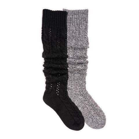 Slouch Knit Cable Socks 2 Pair Pack