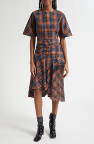 3.1 Phillip Lim Plaid Cotton & Silk Dress