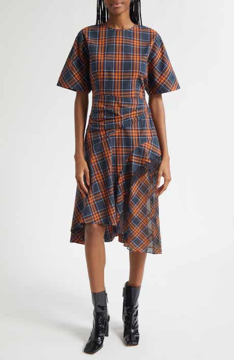 3.1 Phillip Lim Plaid Cotton & Silk Dress