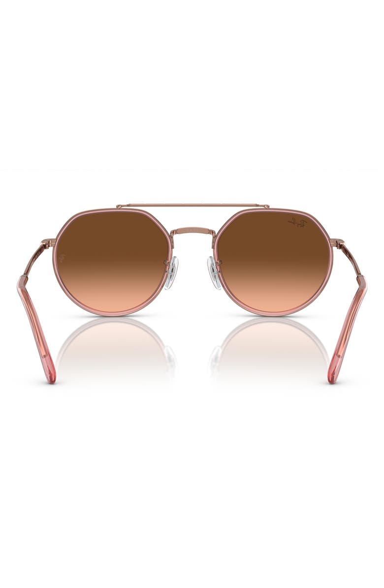 Ray-Ban 53mm Gradient Irregular Sunglasses, Alternate, color, Copper