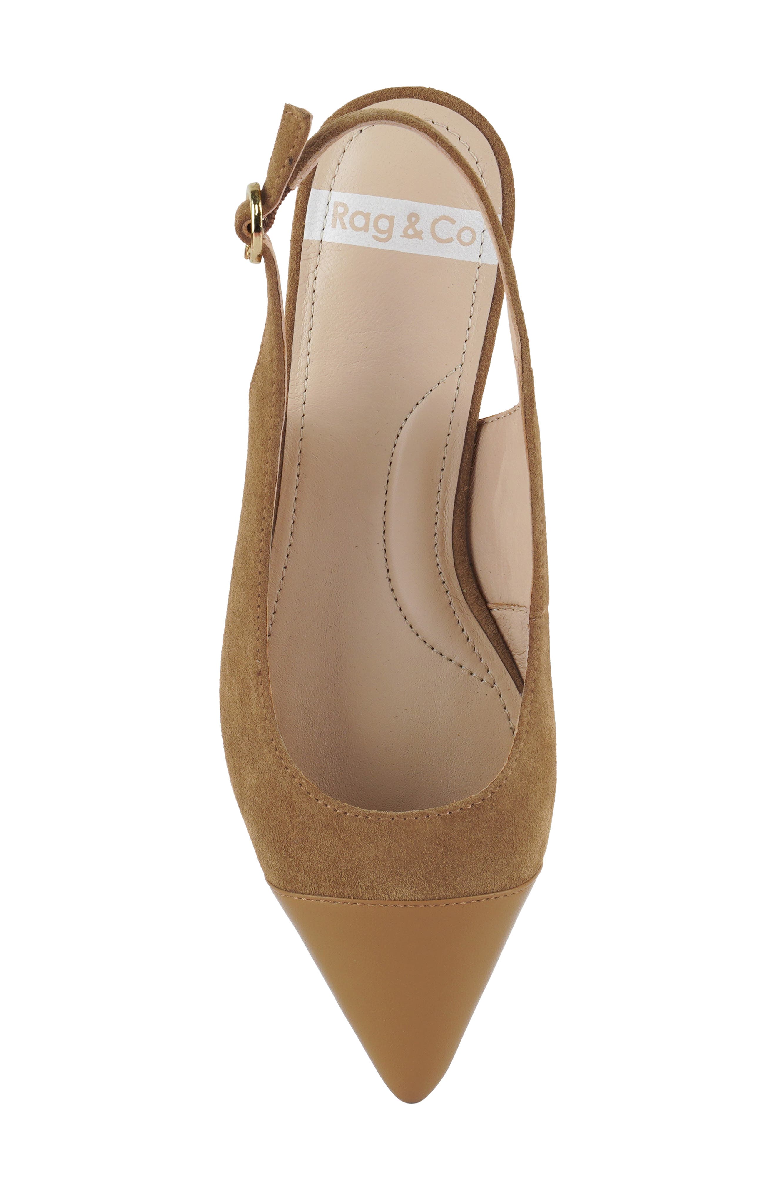 Rag & Co Uwaha Slingback Flat, Alternate, color, Tan