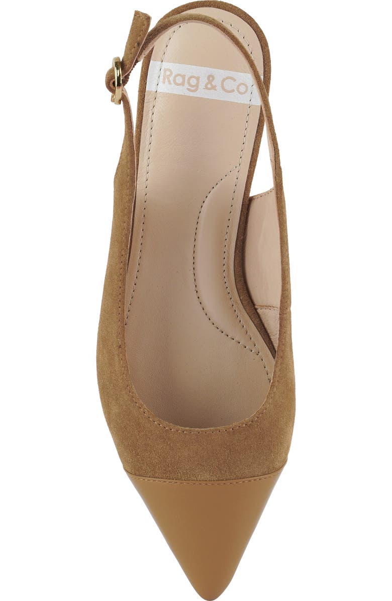 Rag & Co Uwaha Slingback Flat, Alternate, color, Tan