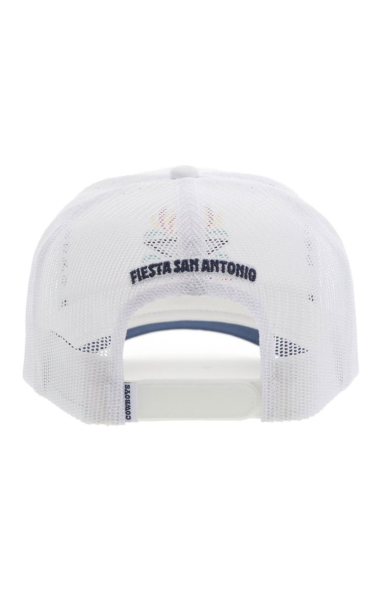 HOOEY Men's HOOey White Dallas Cowboys NFL Fiesta Adjustable Trucker Hat, Alternate, color, White