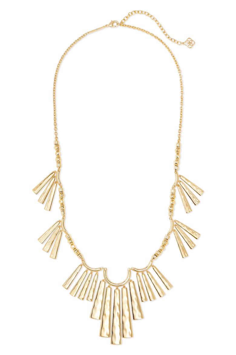Layton Statement Frontal Necklace, Main, color, GOLD METAL