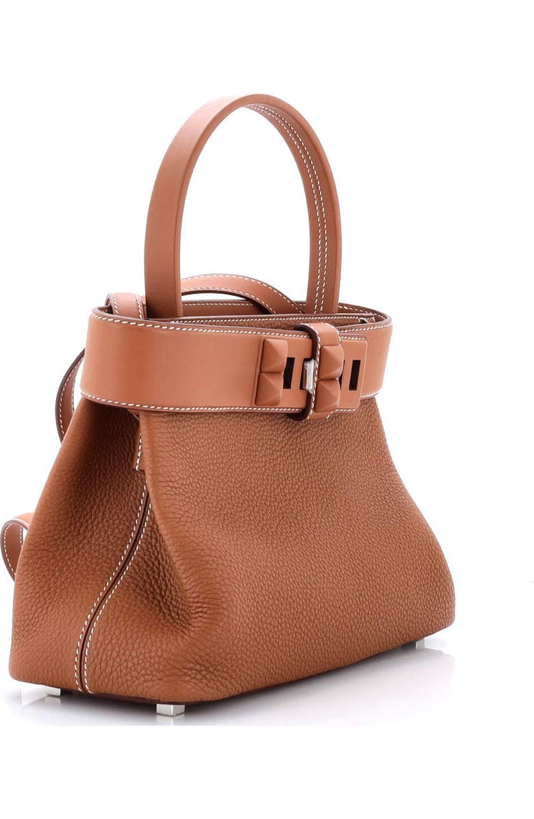 Pre-Owned Hermes Medor Handbag Togo, Alternate, color, Gold