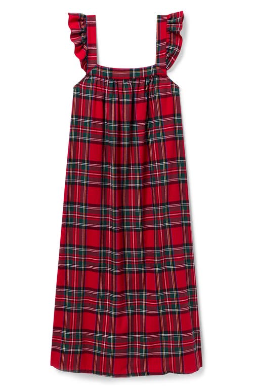Petite Plume Imperial Tartan Nightgown In Red