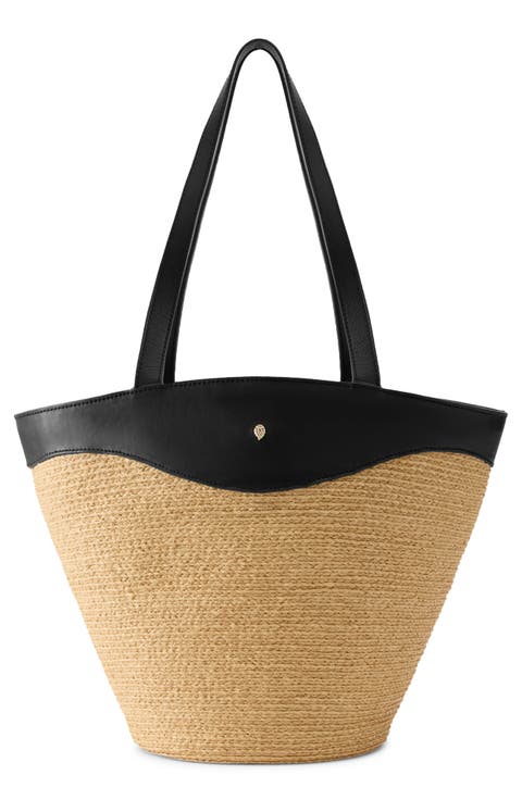 Nadee Braided Raffia Tote