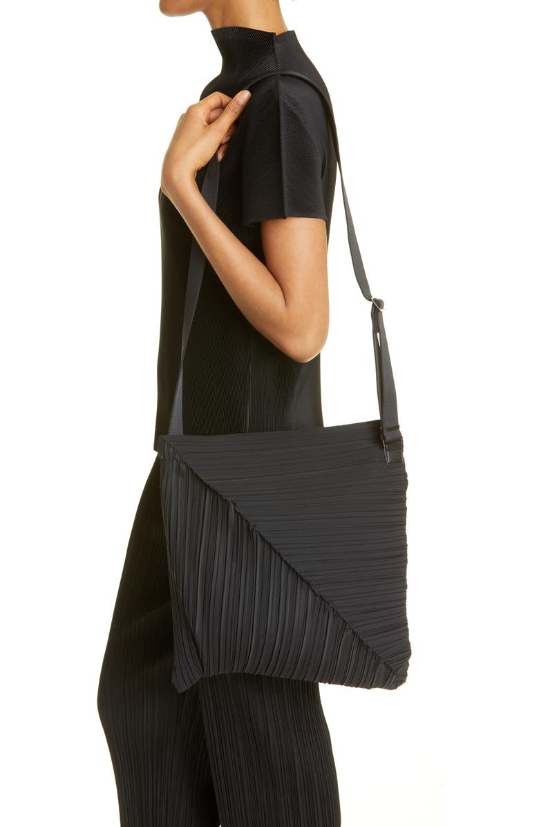Pleats Please Issey Miyake Diagonal Pleats Bag, Alternate, color,