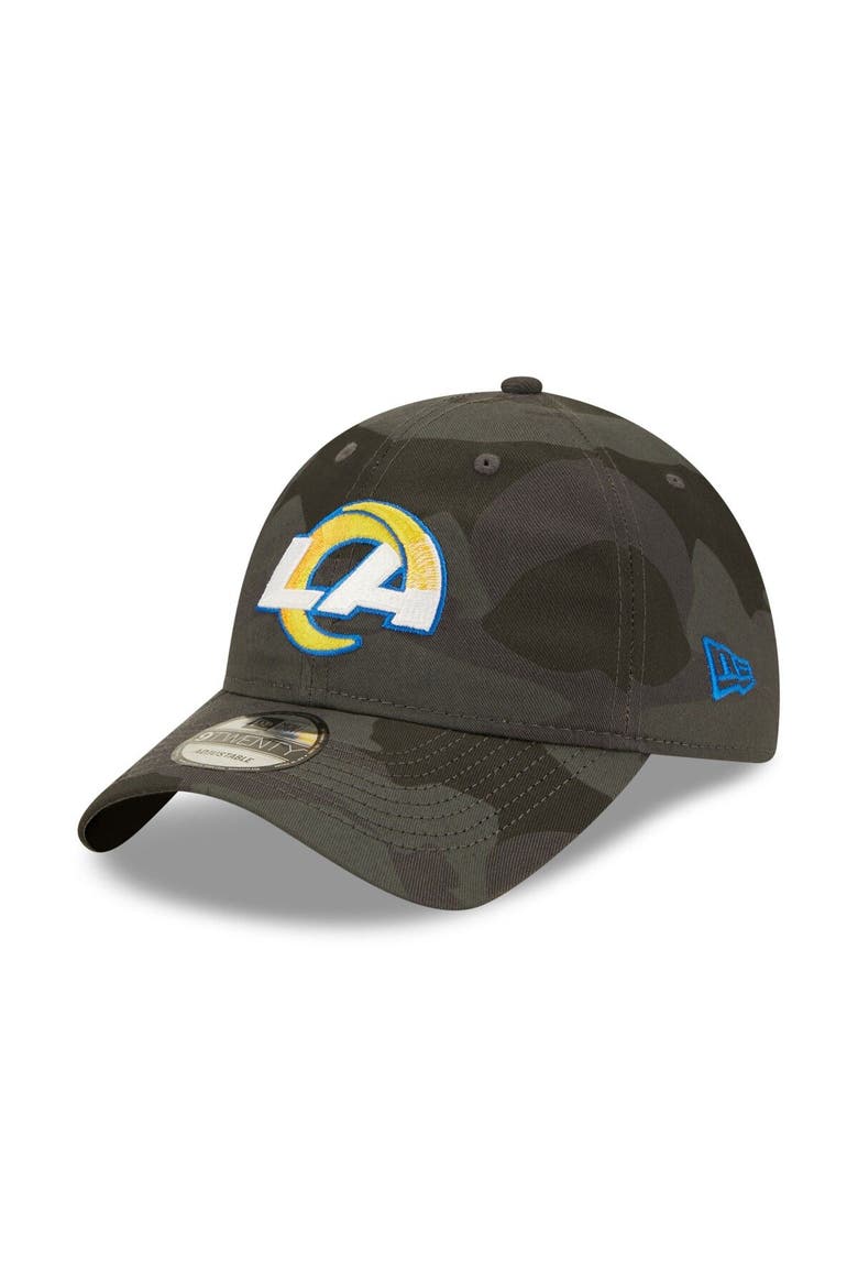 Men's New Era Camo Los Angeles Rams Core Classic 2.0 9TWENTY Adjustable Hat, Main, color, Camo