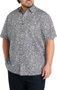 Oak Hill by DXL Big & Tall Tribal Print Sport Shirt
