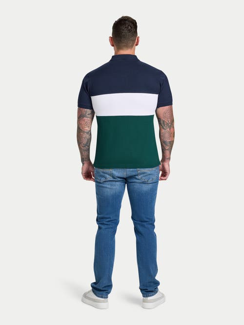 Raging Bull Short Sleeve Cut & Sew Panel Pique Polo In Multi