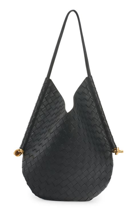 Intrecciato Leather Hobo