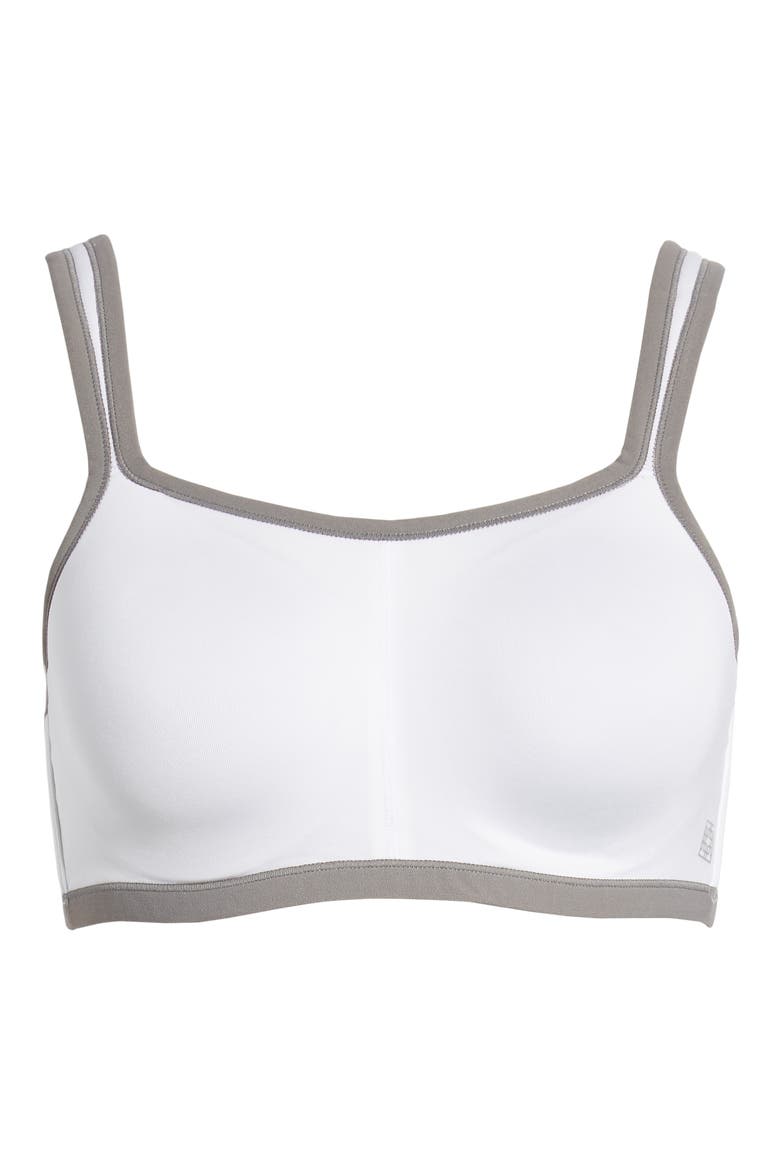 Yogi Convertible Sports Bra, Alternate, color, WHITE/GREY