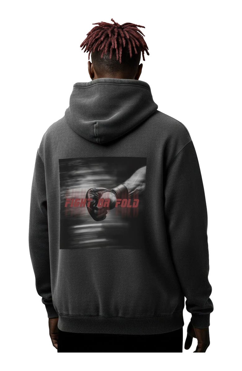 Blvck x UFC Acid Wash Hoodie, Alternate, color, Gray