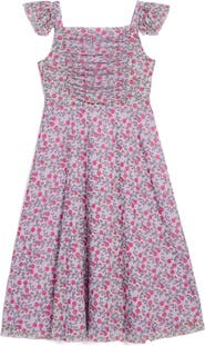 Pippa & Julie Kids' Floral Mesh Dress