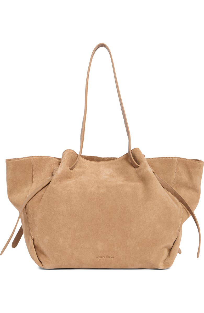 Lucky Brand Ayla Tote Bag, Main, color, Tuscanny Suede