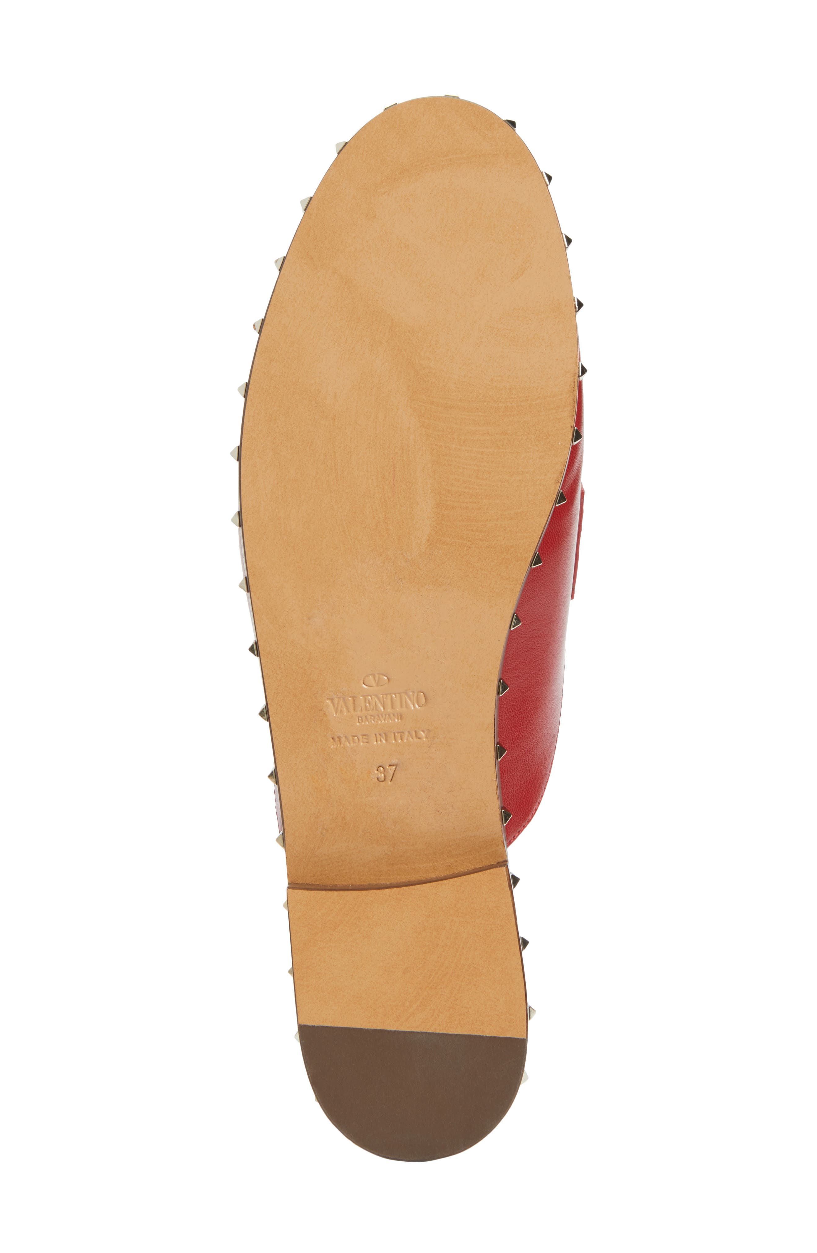 Soul Rockstud Loafer Mule, Alternate, color, RED LEATHER