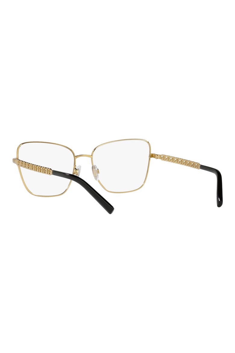 57mm Butterfly Optical Glasses, Alternate, color, GOLD/ BLACK