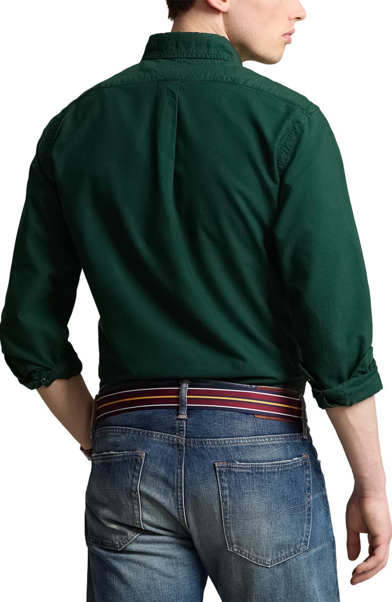 Polo Ralph Lauren Solid Button-Down Oxford Shirt, Alternate, color, 