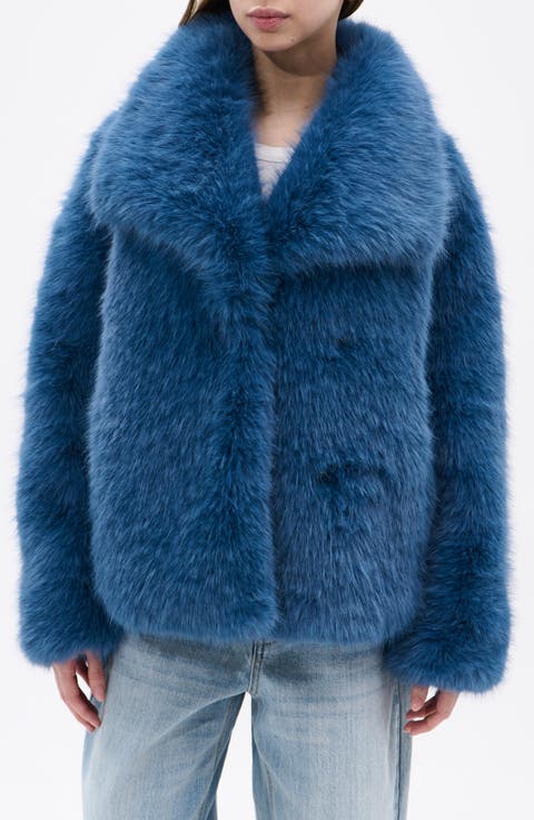 Women's Blue Faux Fur Coats & Jackets | Nordstrom
