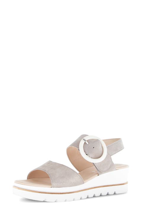 Quarter Strap Wedge Sandal (Women)