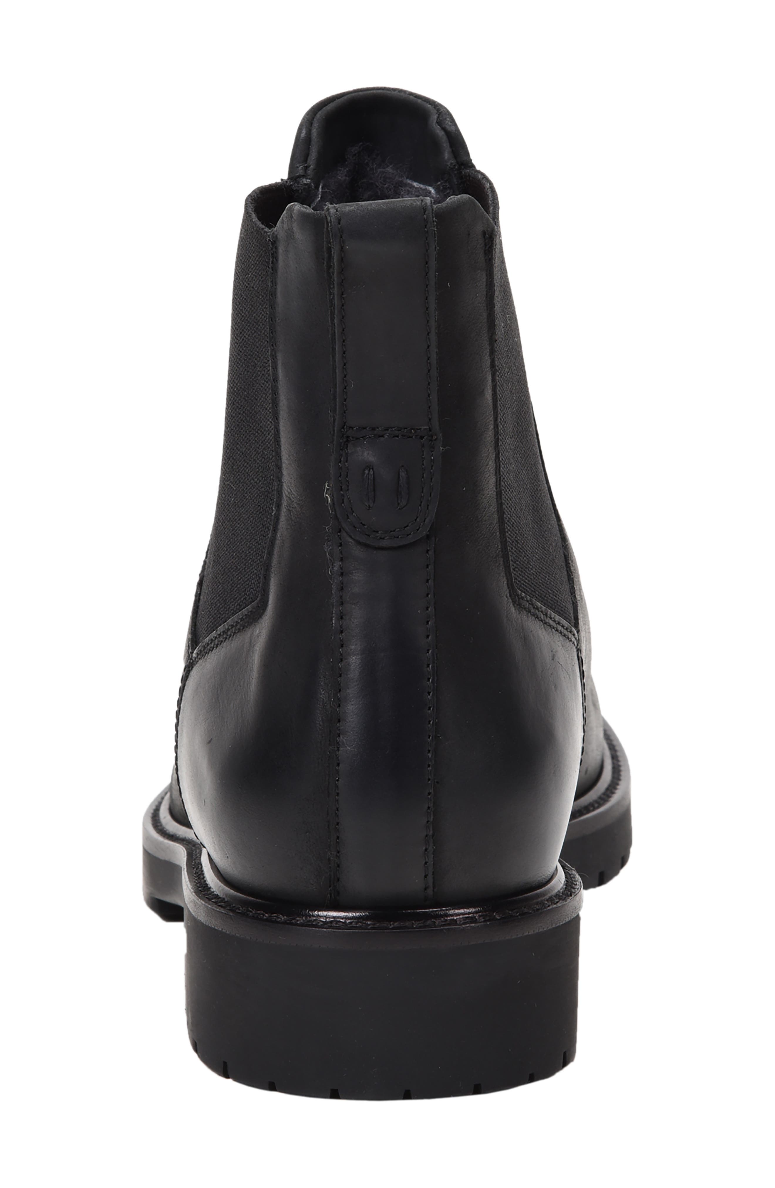 Ross & Snow Fabio Genuine Shearling Lined Chelsea Boot, Alternate, color, 