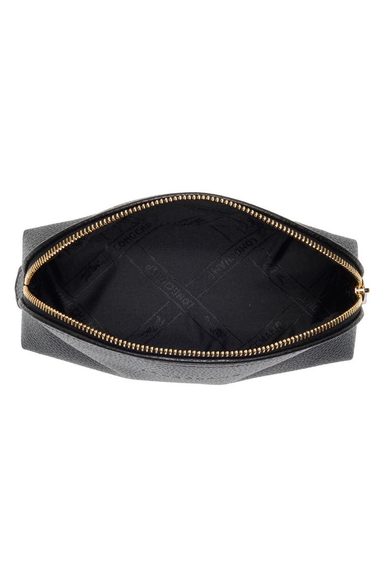 Le Foulonné Small Dome Cosmetics Case, Alternate, color, BLACK