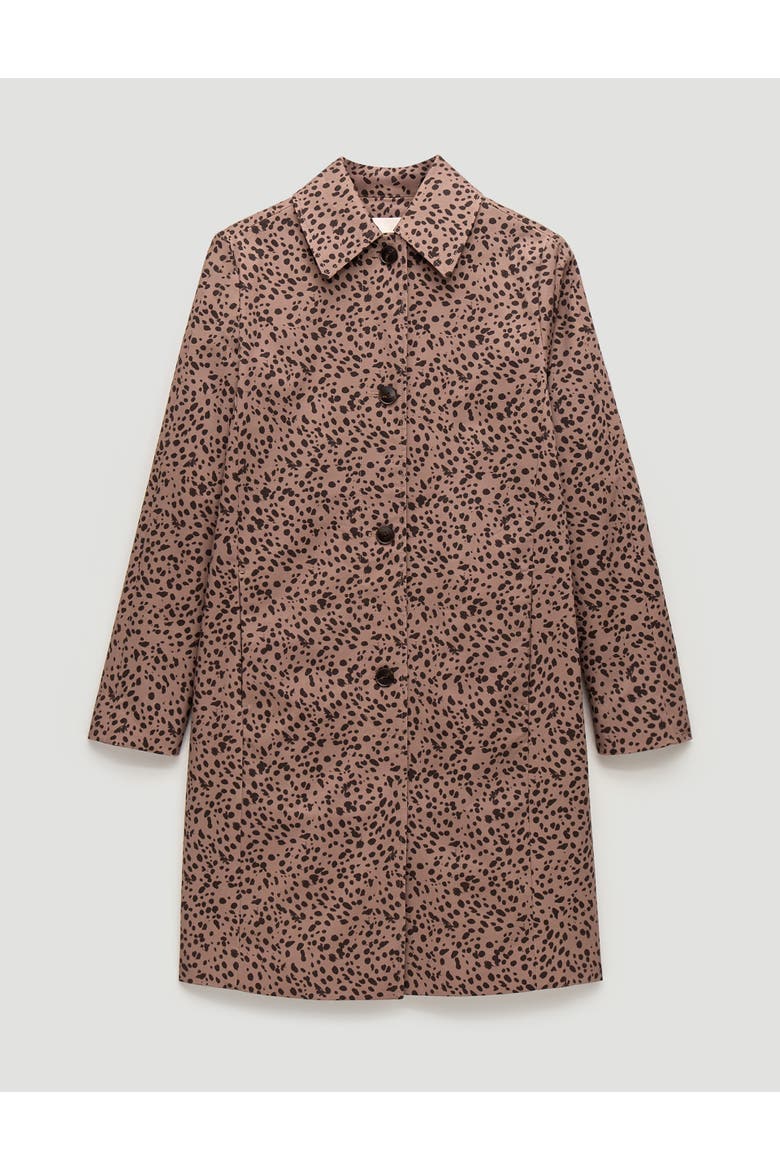 Carter Cotton Car Coat, Alternate, color, Fawn Print Brown
