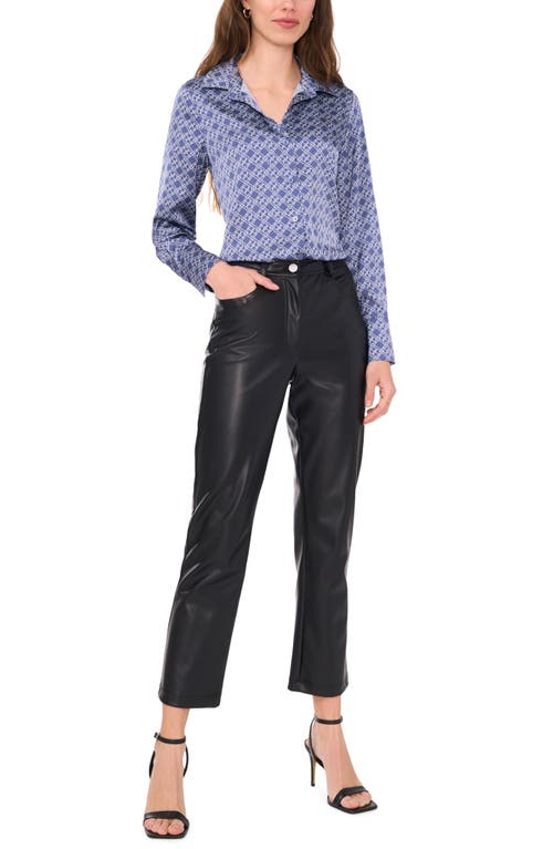 Halogenr Halogen(r) Long Sleeve Satin Button-up Shirt