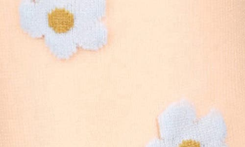 MEMOI MEMOI DAISIES SHEER CREW SOCKS