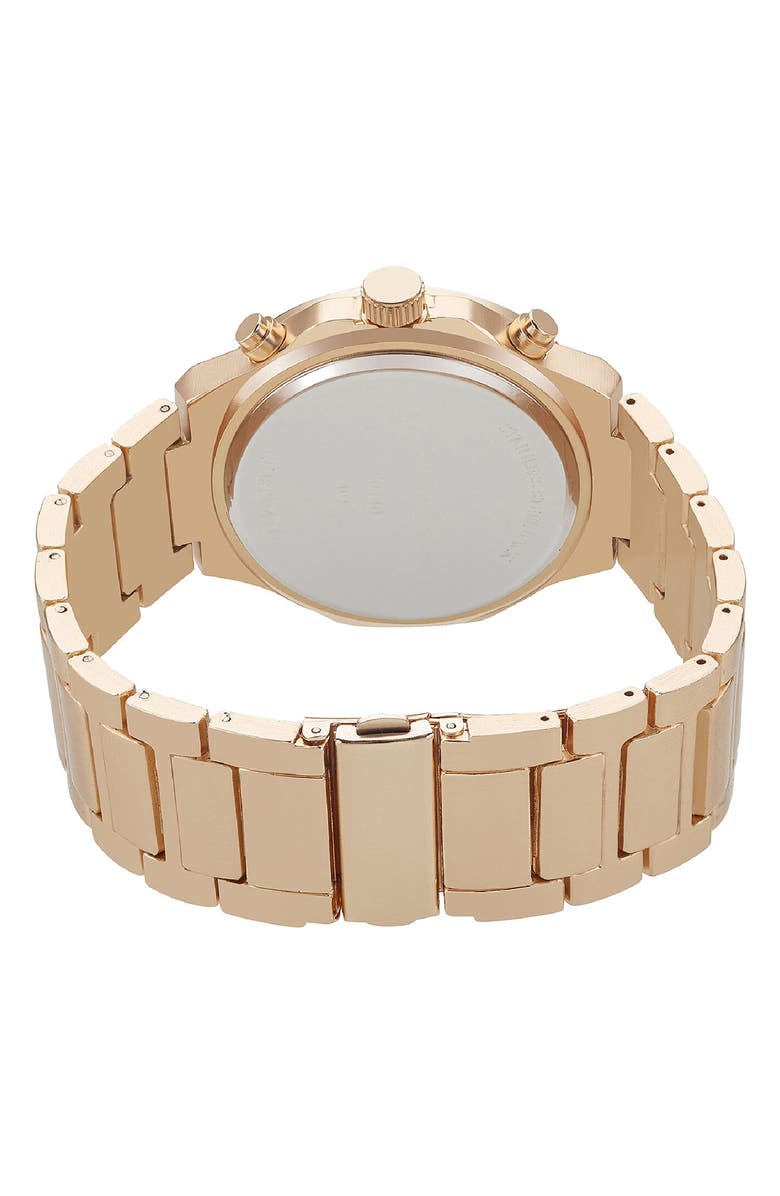 Ed Hardy Quartz Chronograph Bracelet Watch, 46mm, Alternate, color, Gold/ Black