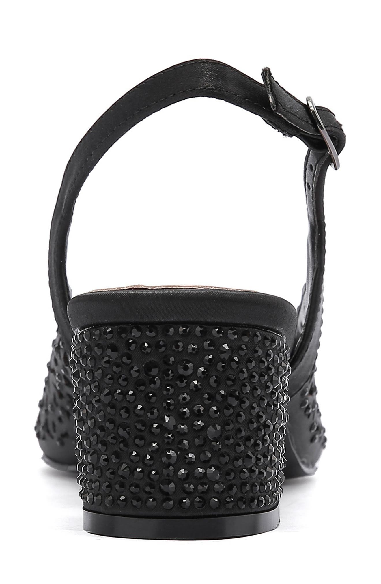 LADY COUTURE Donn Embellished Slingback Pump, Alternate, color, Black