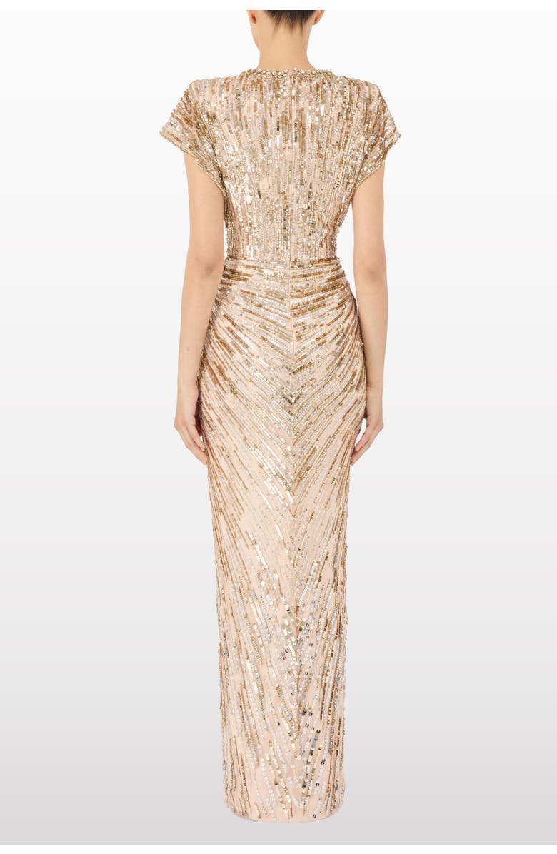 Jenny Packham Lacie Maxi Dress, Alternate, color, Morganite