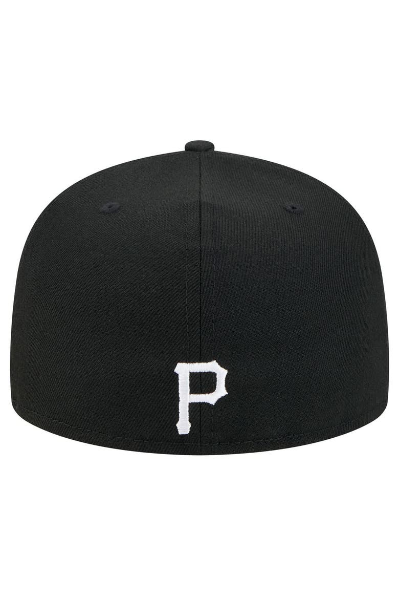 Men's New Era Black Pittsburgh Pirates Ransom 59FIFTY Fitted Hat, Alternate, color, Black