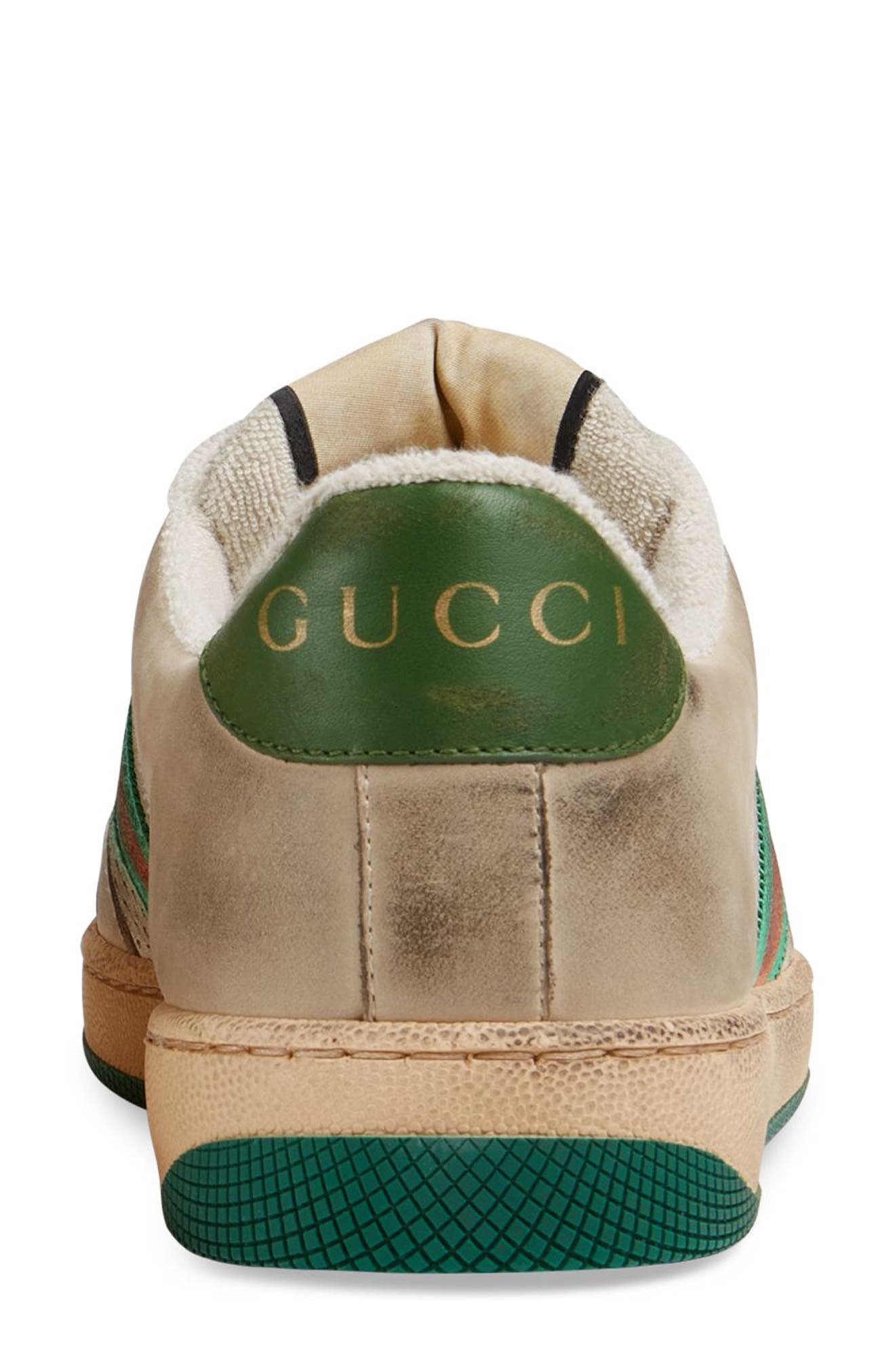 Gucci Screener Stripe Web Low Top Sneaker, Alternate, color, 