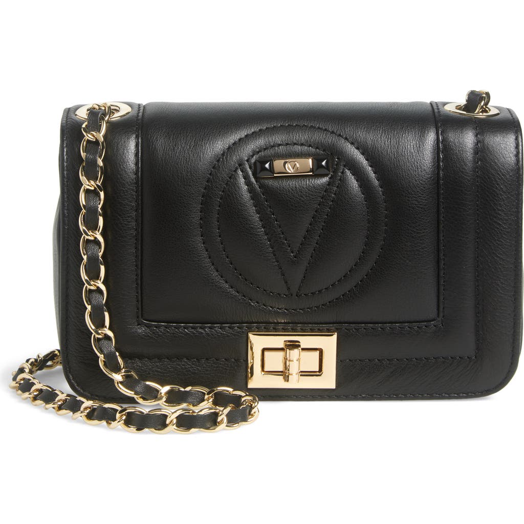 Valentino By Mario Valentino Beatriz Signature Leather Crossbody Bag In Black