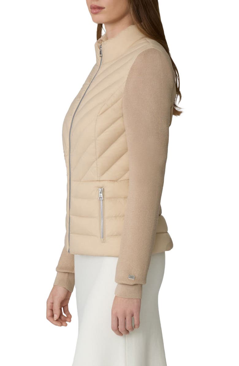 Soia & Kyo Bexley Mixed Media 700 Fill Power Down Puffer Jacket, Alternate, color, 