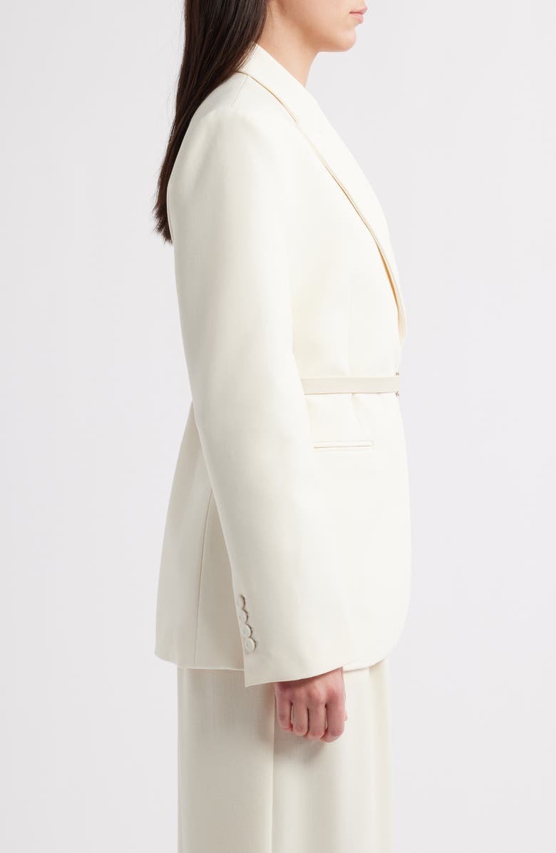MANGO Blance Belt Blazer, Alternate, color, Light Beige