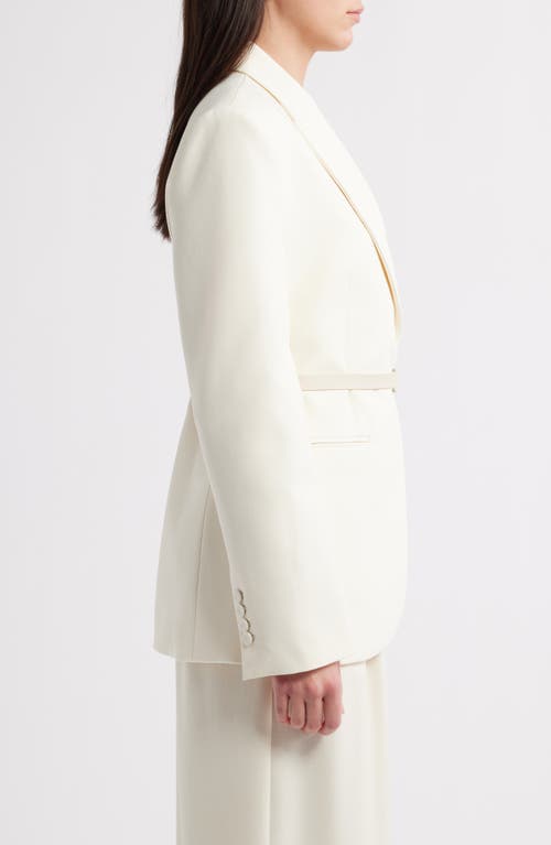 Mango Blance Belt Blazer